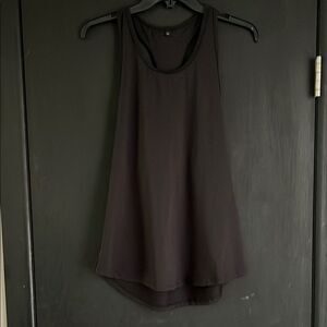 KIAVA Black Tank Top with Classic Scoop Neckline